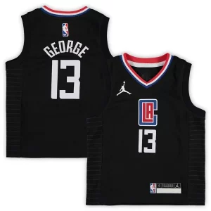 Resistente Bellissimo Moderno Paul George LA Clippers Jordan Brand Preschool 2020/21 Fast Break Replica Jersey Statement Edition Black