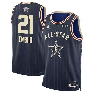 Comodo Lussuoso Moderno Joel Embiid Jordan Brand Unisex 2024 NBA All Star Game Swingman Jersey Navy