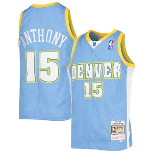 Trendy Carmelo Anthony Denver Nuggets Youth 2003 04 Hardwood Classics Swingman Jersey Powder Blue