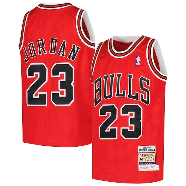 Splendido Trendy Magnifico Michael Jordan Chicago Bulls Youth Hardwood Classics 1997/98 Authentic Jersey Red