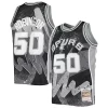 Gorgeous David Robinson San Antonio Spurs Hardwood Classics 1998/99 Hyper Hoops Swingman Jersey Black