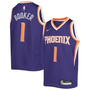 Moderno Devin Booker Phoenix Suns Nike Youth 2021/22 Diamond Swingman Jersey Icon Edition Purple