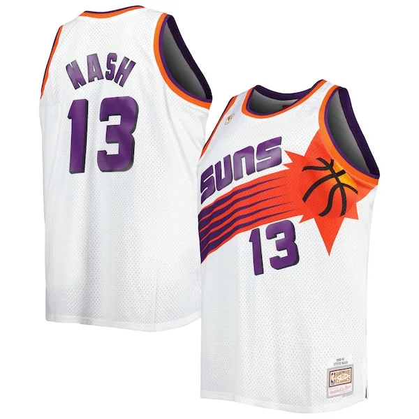 Raffinato Steve Nash Phoenix Suns Big & Tall Hardwood Classics 1996/97 Swingman Jersey White/Black