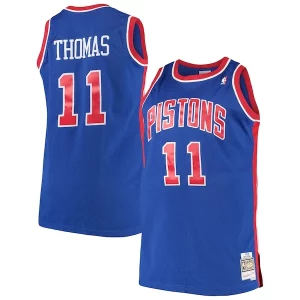 Stupendo Isaiah Thomas Detroit Pistons 1988/89 Big & Tall Hardwood Classics Swingman Jersey Royal