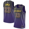 Ottimo Versatile LeBron James Los Angeles Lakers Nike Unisex 2024/25 Swingman Player Jersey City Edition Purple