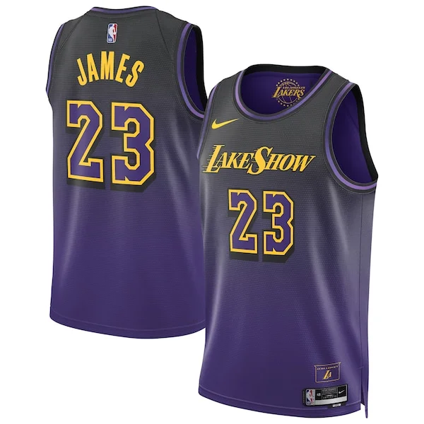 Ottimo Versatile LeBron James Los Angeles Lakers Nike Unisex 2024/25 Swingman Player Jersey City Edition Purple