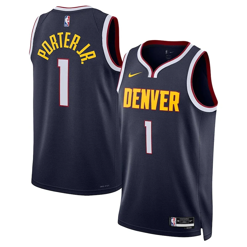 Raffinato Sofisticato Michael Porter Jr. Denver Nuggets Nike Unisex Swingman Jersey Association Edition Navy