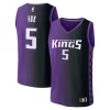 Eccezionale De'Aaron Fox Sacramento Kings Fast Break Replica Player Jersey Statement Edition Purple