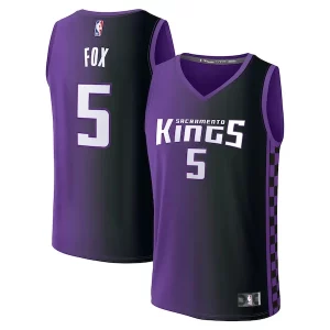 Eccezionale De'Aaron Fox Sacramento Kings Fast Break Replica Player Jersey Statement Edition Purple