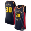 Versatile Stephen Curry Golden State Warriors Nike 2024/25 Authentic Player Jersey City Edition Navy