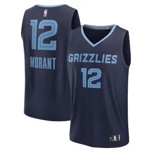 Eccezionale Splendido Ja Morant Memphis Grizzlies Youth Fast Break Replica Player Jersey Icon Edition Navy