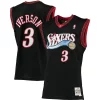 Cool Allen Iverson Philadelphia 76ers 2000/01 Big & Tall Hardwood Classics Swingman Jersey Black/Red/Royal/White