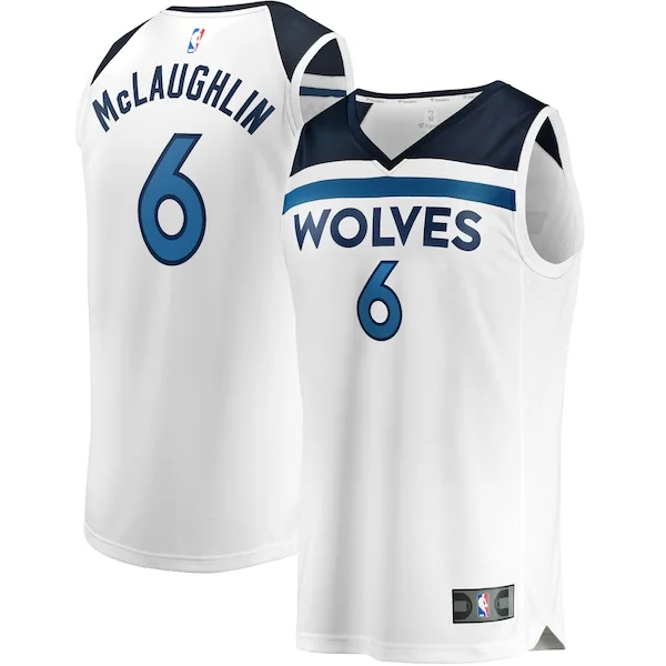 Elegante Jordan McLaughlin Minnesota Timberwolves Youth Fast Break Replica Player Jersey Association Edition White