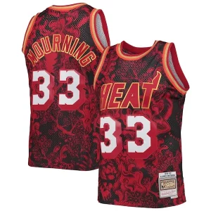 Sofisticato Eccezionale Fantastico Alonzo Mourning Miami Heat Hardwood Classics 1996/97 Lunar New Year Swingman Jersey Red