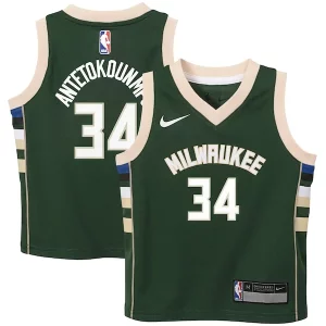 Raffinato Gorgeous Elegante Giannis Antetokounmpo Milwaukee Bucks Nike Preschool Swingman Player Jersey Icon Edition Hunter Green