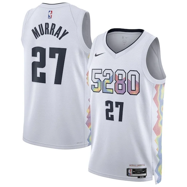 Gorgeous Attraente Incantevole Jamal Murray Denver Nuggets Nike Unisex 2024/25 Swingman Player Jersey City Edition White