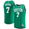 Stupendo Jaylen Brown Boston Celtics 2024 NBA Finals Champions Fast Break Replica Player Jersey Kelly Green Icon Edition