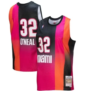 Fascinante Versatile Shaquille O'Neal Miami Heat 2005/06 Hardwood Classics Fadeaway Swingman Player Jersey Pink/Black