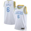 Fascinante Ottimo Moderno LeBron James Los Angeles Lakers Nike Swingman Jersey Classic Edition White