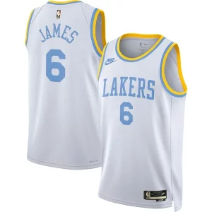 Fascinante Ottimo Moderno LeBron James Los Angeles Lakers Nike Swingman Jersey Classic Edition White