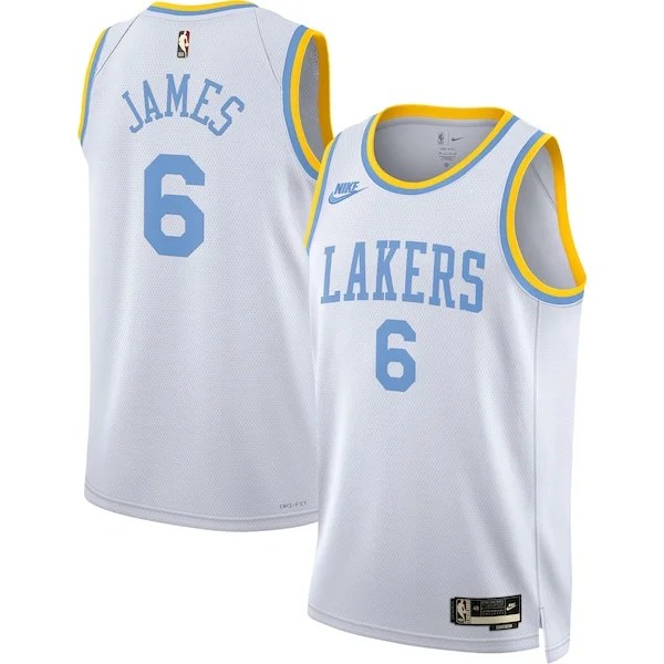 Fascinante Ottimo Moderno LeBron James Los Angeles Lakers Nike Swingman Jersey Classic Edition White