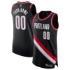 Lussuoso Raffinato Portland Trail Blazers Nike 2021/22 Diamond Authentic Custom Jersey Icon Edition Black