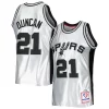 Incantevole Resistente Tim Duncan San Antonio Spurs 1998/99 Hardwood Classics 75th Anniversary Swingman Jersey Platinum