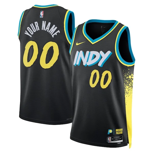 Fantastico Gorgeous Duraturo Indiana Pacers Nike Unisex 2023/24 Custom Swingman Jersey Black City Edition