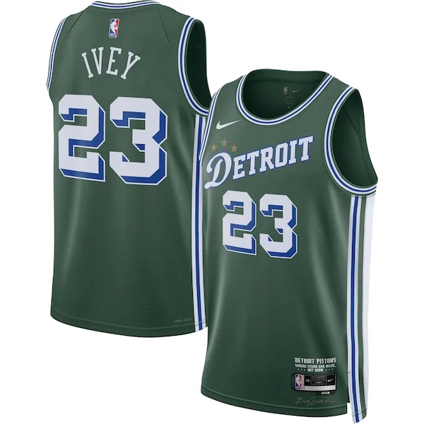 Duraturo Jaden Ivey Detroit Pistons Nike 2022/23 Swingman Jersey City Edition Green
