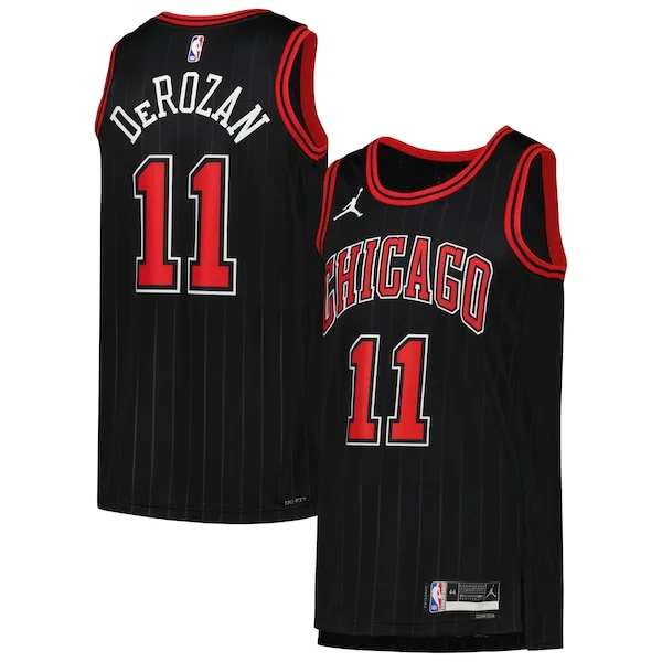 Prestigioso Stupendo Delizioso DeMar DeRozan Chicago Bulls Jordan Brand Unisex Swingman Jersey Statement Edition Black