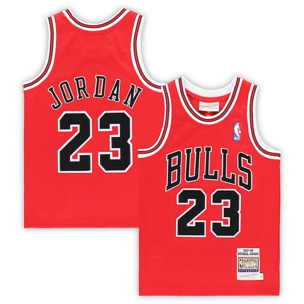 Robusto Michael Jordan Chicago Bulls Preschool 1997/98 Hardwood Classics Authentic Jersey Red/Black/White