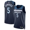 Accattivante Anthony Edwards Minnesota Timberwolves Nike Unisex Swingman Replica Jersey Icon Edition Navy