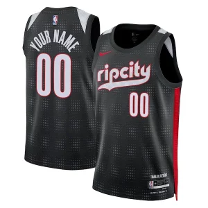 Gorgeous Incantevole Fascinante Portland Trail Blazers Nike Unisex 2024/25 Custom Swingman Jersey City Edition Black