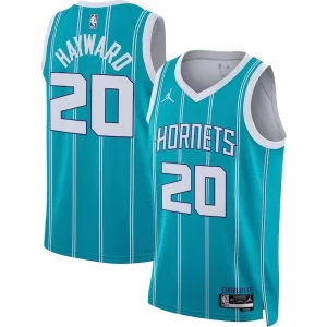 Eccezionale Prestigioso Gordon Hayward Charlotte Hornets Jordan Brand Unisex Swingman Jersey Icon Edition Teal