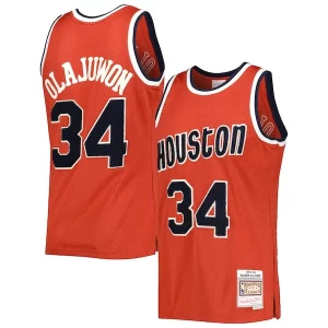 Duraturo Hakeem Olajuwon Houston Rockets 1993/94 Hardwood Classics Off Court Swingman Jersey Red