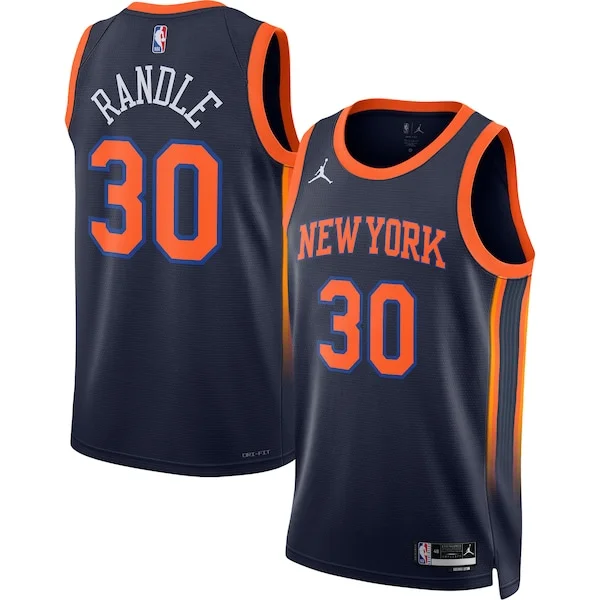 Accattivante Cool Julius Randle New York Knicks Jordan Brand Unisex Swingman Jersey Statement Edition Navy