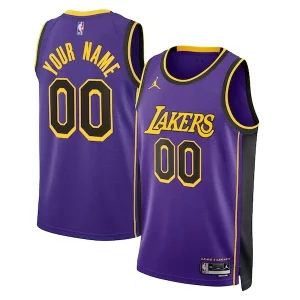 Stupendo Los Angeles Lakers Jordan Brand Unisex 2022/23 Swingman Custom Jersey Statement Edition Purple