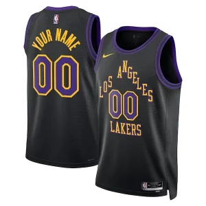 Meraviglioso Cool Lussuoso Los Angeles Lakers Nike Unisex 2023/24 Custom Swingman Jersey Black City Edition