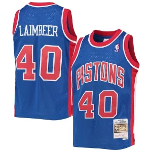 Delizioso Bill Laimbeer Detroit Pistons Youth 1988/89 Hardwood Classics Swingman Jersey Blue