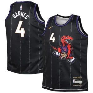 Duraturo Meraviglioso Scottie Barnes Toronto Raptors Nike Youth 2024/25 Swingman Player Jersey City Edition Black