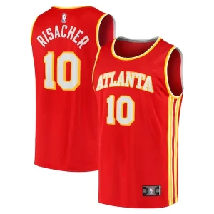 Meraviglioso Trendy Zaccharie Risacher Atlanta Hawks Youth 2024 NBA Draft Fast Break Player Jersey Icon Edition Red