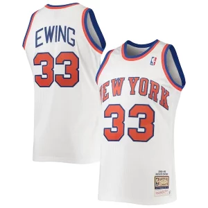 Raffinato Ottimo Magnifico Patrick Ewing New York Knicks 1985/86 Hardwood Classics Authentic Jersey White