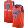 Duraturo Incantevole Oklahoma City Thunder Jordan Brand Swingman Custom Jersey Statement Edition Orange