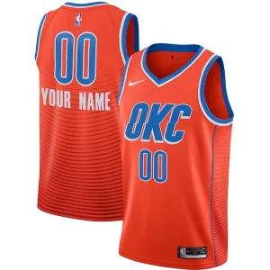 Duraturo Incantevole Oklahoma City Thunder Jordan Brand Swingman Custom Jersey Statement Edition Orange