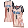 Cool Trendy Penny Hardaway Orlando Magic Women's 75th Anniversary Rose Gold 1993 Swingman Jersey Pink