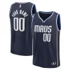 Splendido Versatile Dallas Mavericks Custom Fast Break Jersey Statement Edition Navy/Blue