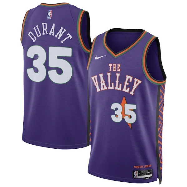 Lussuoso Kevin Durant Phoenix Suns Nike Unisex 2024/25 Swingman Player Jersey City Edition Purple