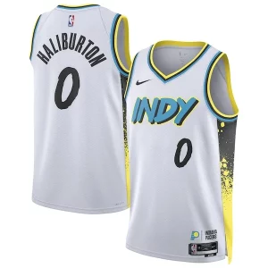 Classico Eccezionale Tyrese Haliburton Indiana Pacers Nike Unisex 2024/25 Swingman Player Jersey City Edition White