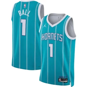 Raffinato Incantevole LaMelo Ball Charlotte Hornets Jordan Brand Unisex Swingman Jersey Icon Edition Teal/White