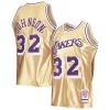 Fascinante Attraente Magnifico Magic Johnson Los Angeles Lakers 75th Anniversary 1984/85 Hardwood Classics Swingman Jersey Gold